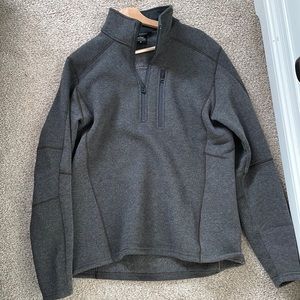 KUHL dark gray half zip up sweatshirt. Size Medium.